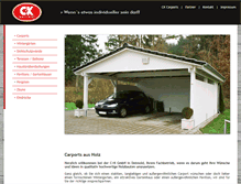 Tablet Screenshot of ck-carports.de